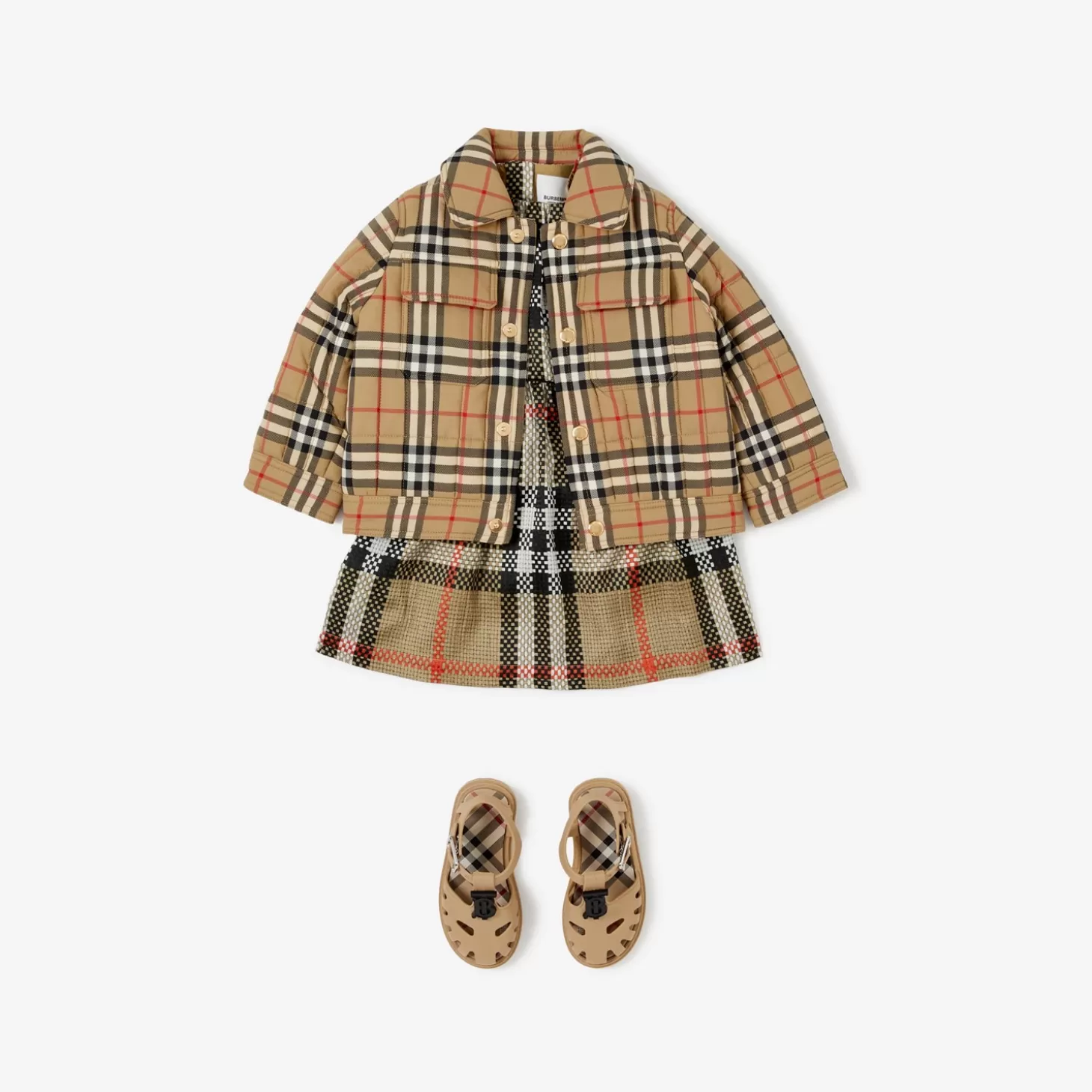 Burberry Rutig nylonjacka*Barn Bebispresenter | Kaffor och jackor