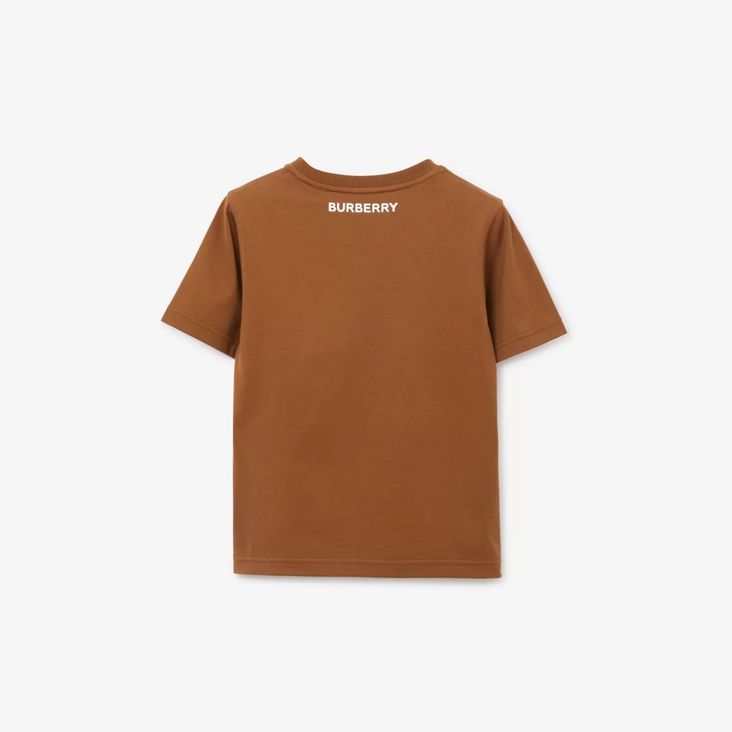 Burberry T-shirt i bomull med rutig panel*Barn Badkläder | Polos & T-shirts